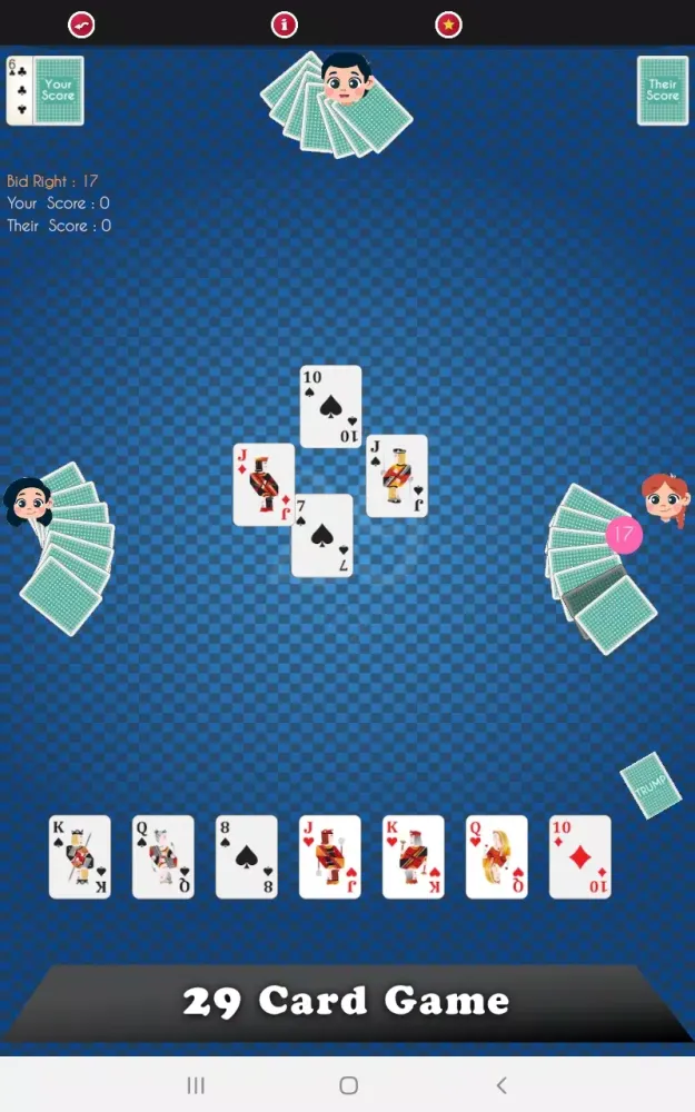Captures d'écran de 29 Card Game