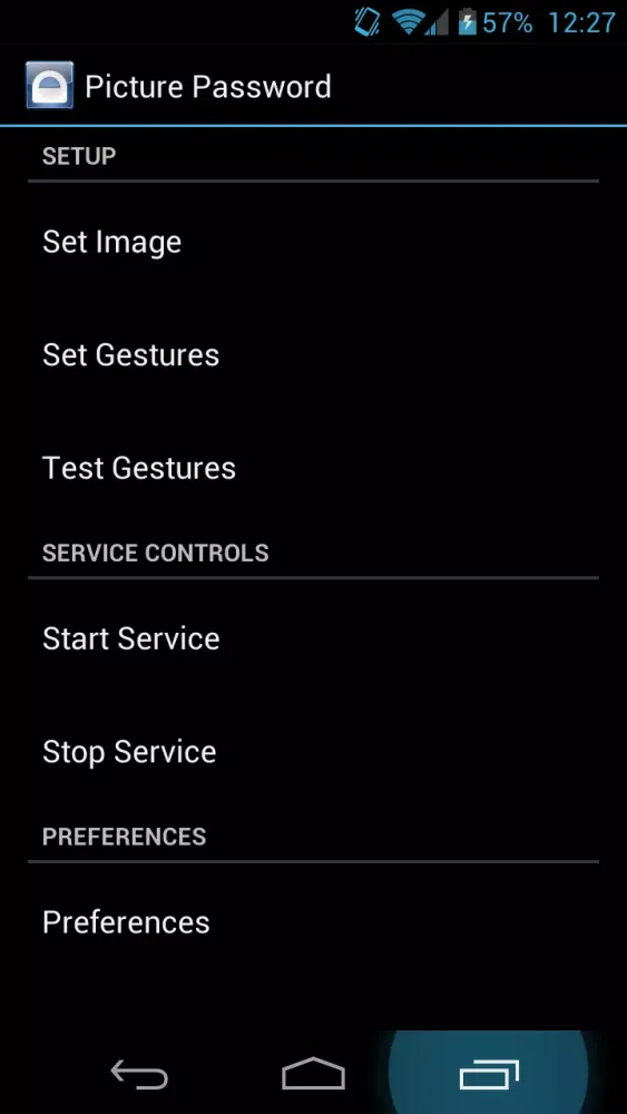 Tangkapan skrin Picture Password Lockscreen
