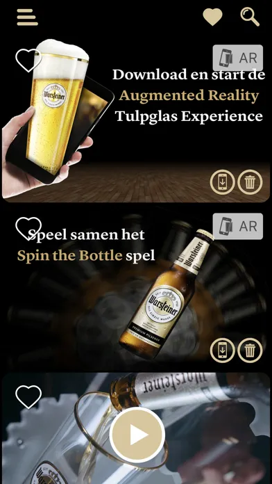 Tangkapan skrin Warsteiner AR