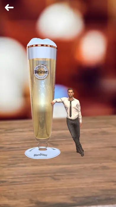 Tangkapan skrin Warsteiner AR