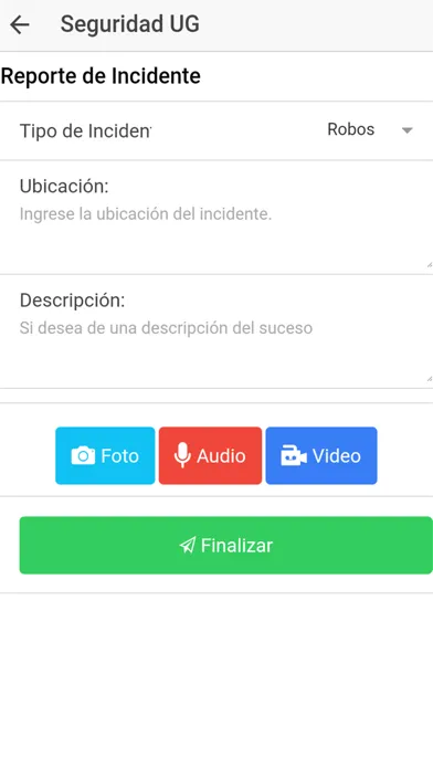 Seguridad UG स्क्रीनशॉट