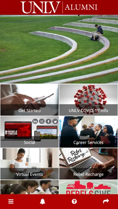 UNLV Alumni Screenshots