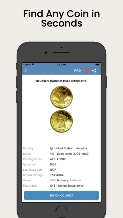 Coin Identifier Screenshots