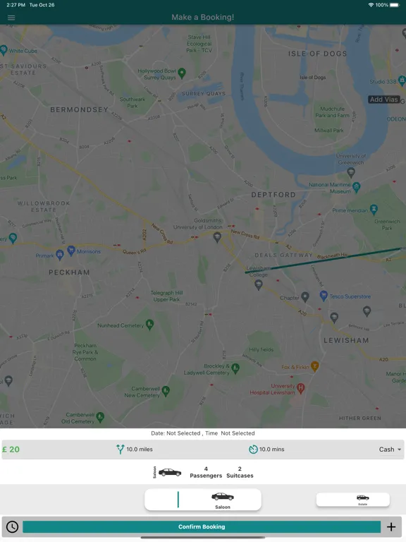 Londoncityairportcab iPad  سکرین شاٹس