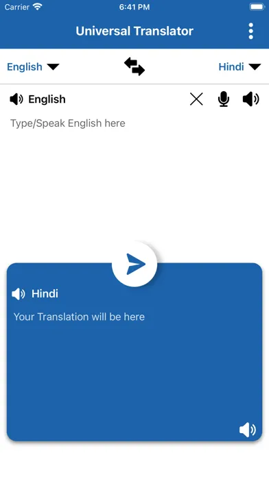 Screenshot di Universal Translator App