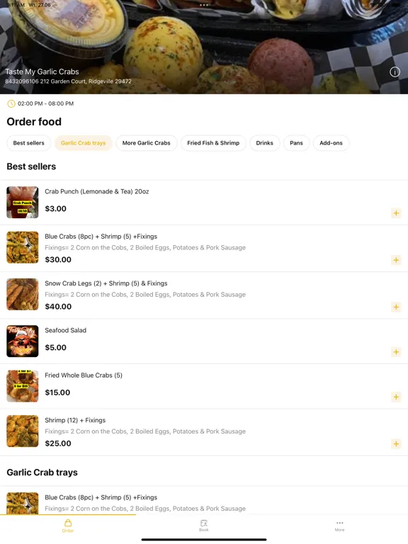 Скриншоты Taste My Garlic Crabs iPad 