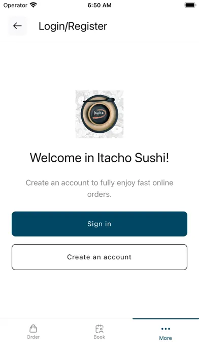 Capturas de tela do Itacho Sushi & Wok