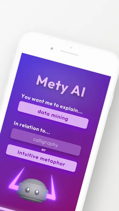 Capturas de pantalla de Mety AI