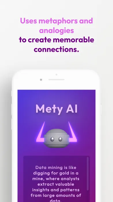 Capturas de pantalla de Mety AI