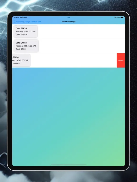 CostWatt iPad  스크린샷