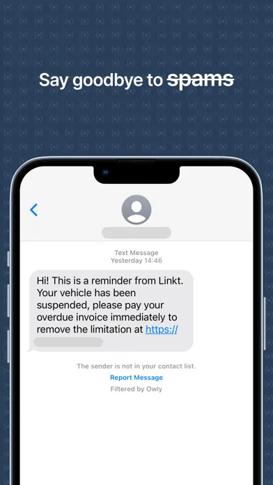 Owly - SMS Spam Blocker スクリーンショット