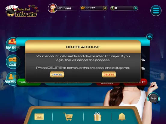 Ảnh chụp màn hình của Thần Bài Tiến Lên iPad 