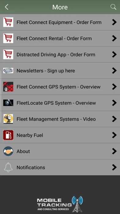 Zrzuty ekranu Mobile Tracking and Consulting