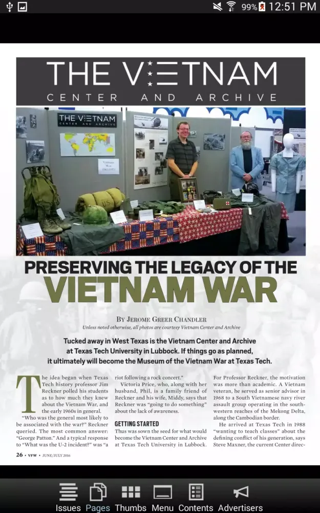 VFW magazine Screenshots