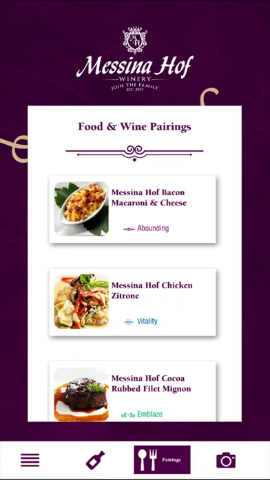 Messina Hof Augmented Reality应用截图