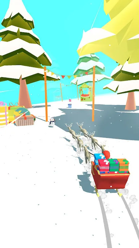 Santa Sled Runner سکرین شاٹس