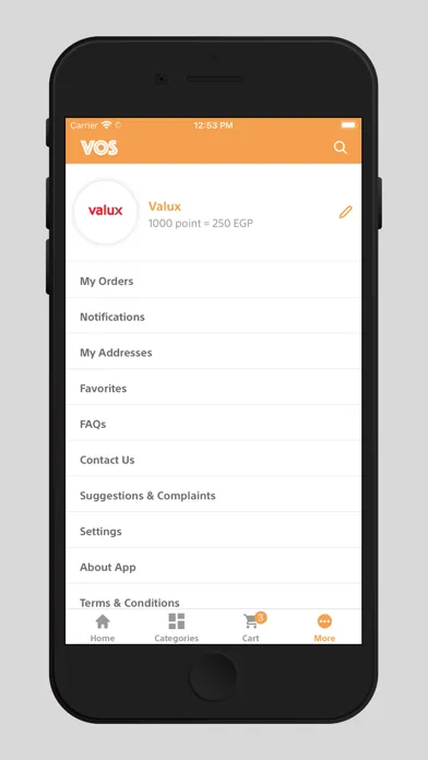 Capturas de pantalla de VOS | Valux Online Store