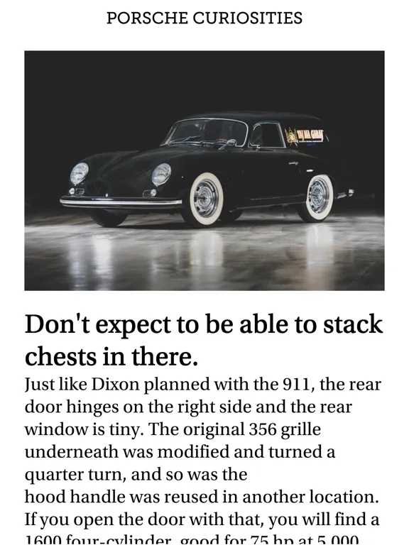 Tangkapan layar PUUR Porsche Magazine iPad 
