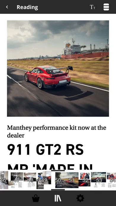 Tangkapan layar PUUR Porsche Magazine