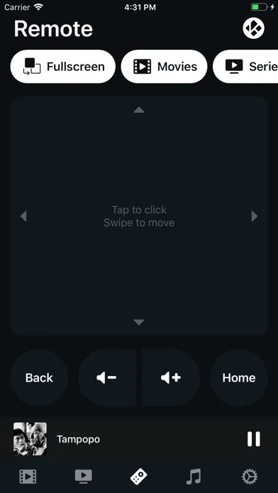 Captures d'écran de Mia - The Kodi Remote