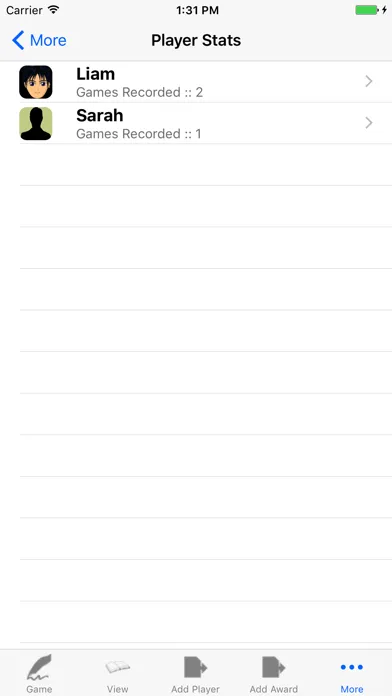 Hockey Player Tracker Logbook 스크린샷