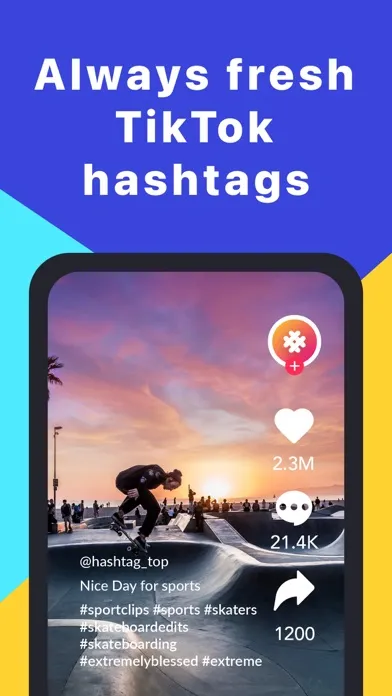 Ảnh chụp màn hình của Hashtag Top - Likes Generator