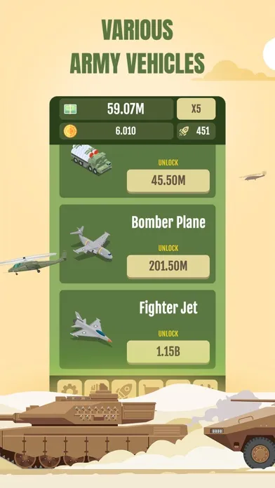 Idle Army Vehicle Tycoon Screenshots
