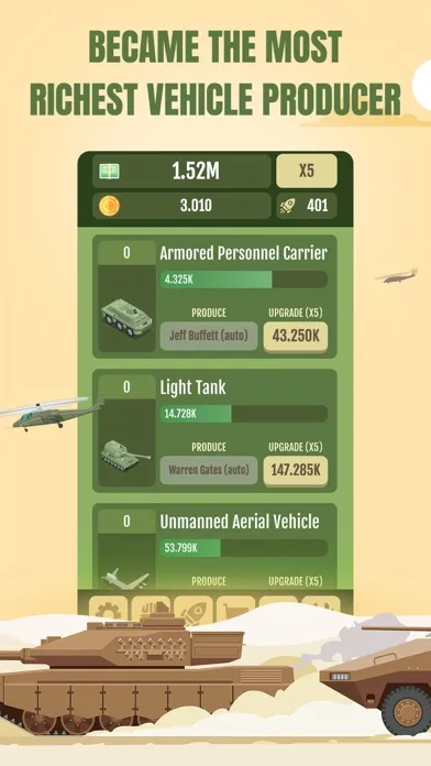 Idle Army Vehicle Tycoon Screenshots