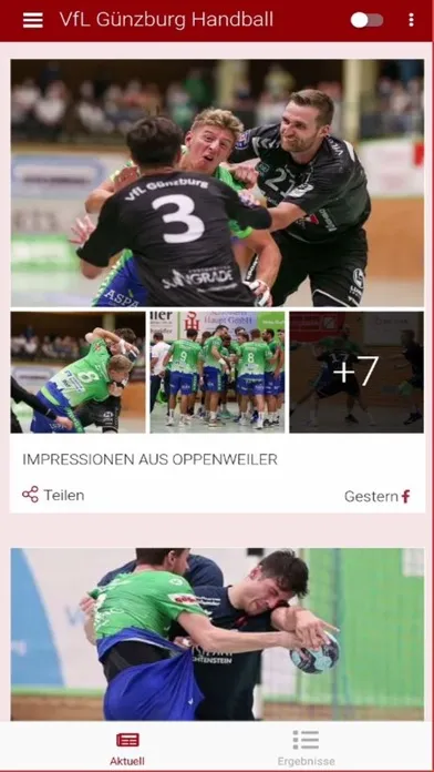Capturas de tela do VfL Günzburg Handball