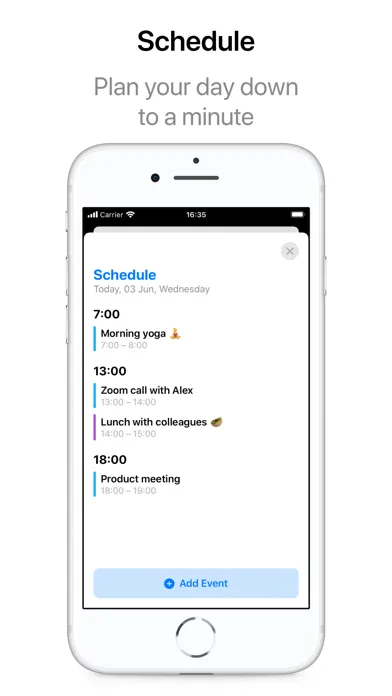 Daily Planner - Schedule App سکرین شاٹس