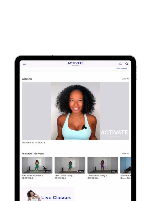 ภาพหน้าจอของ ACTIVATE with Amanda Baxter iPad 