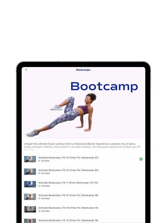 ภาพหน้าจอของ ACTIVATE with Amanda Baxter iPad 