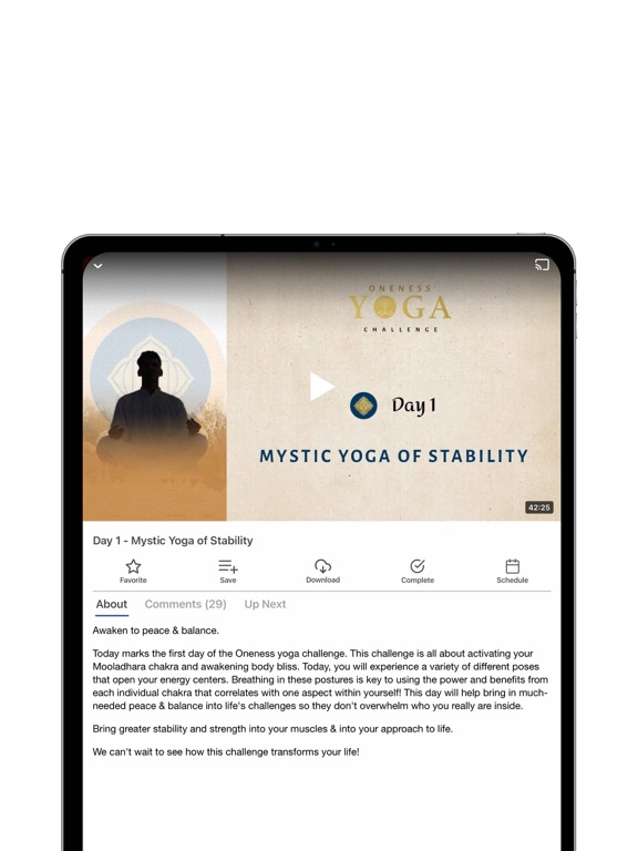 Oneness Yoga iPad  Screenshots