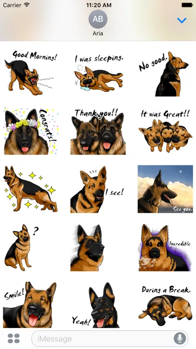 ภาพหน้าจอของ German Shepherd Dog Sticker