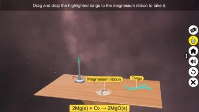 ภาพหน้าจอของ Chemical Reaction: State & Gas