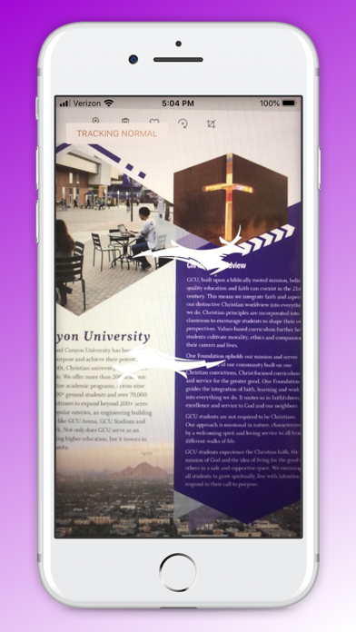 Zrzuty ekranu GCU Virtual Tour