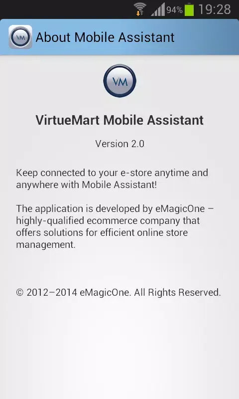 VirtueMart Mobile Assistant Ekran Görüntüleri