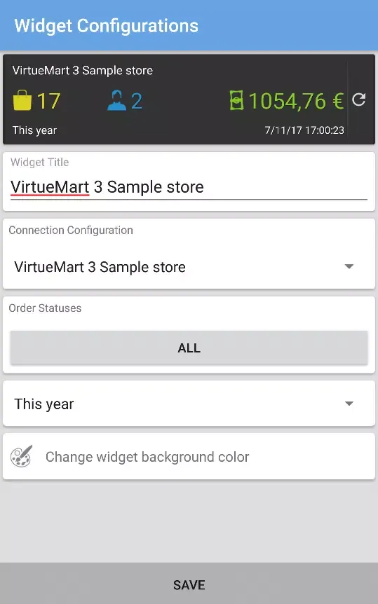 VirtueMart Mobile Assistant Ekran Görüntüleri