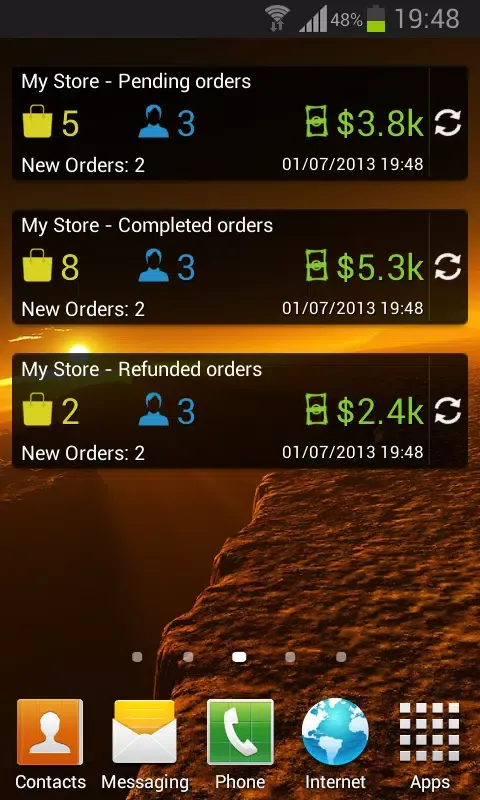 VirtueMart Mobile Assistant Ekran Görüntüleri