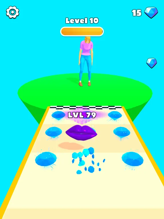 Ảnh chụp màn hình của Level Up Lips iPad 