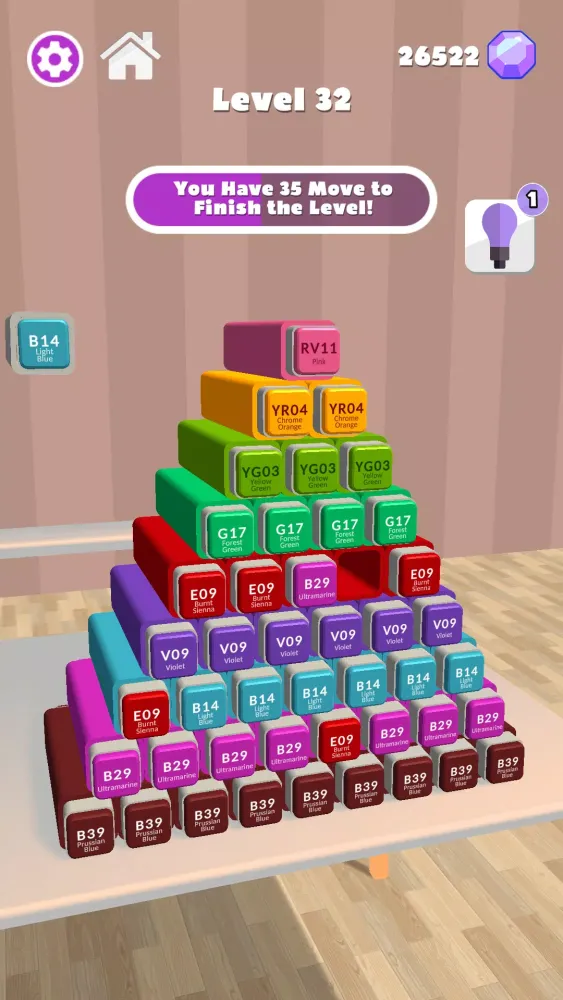 Ảnh chụp màn hình của Pyramid Puzzle