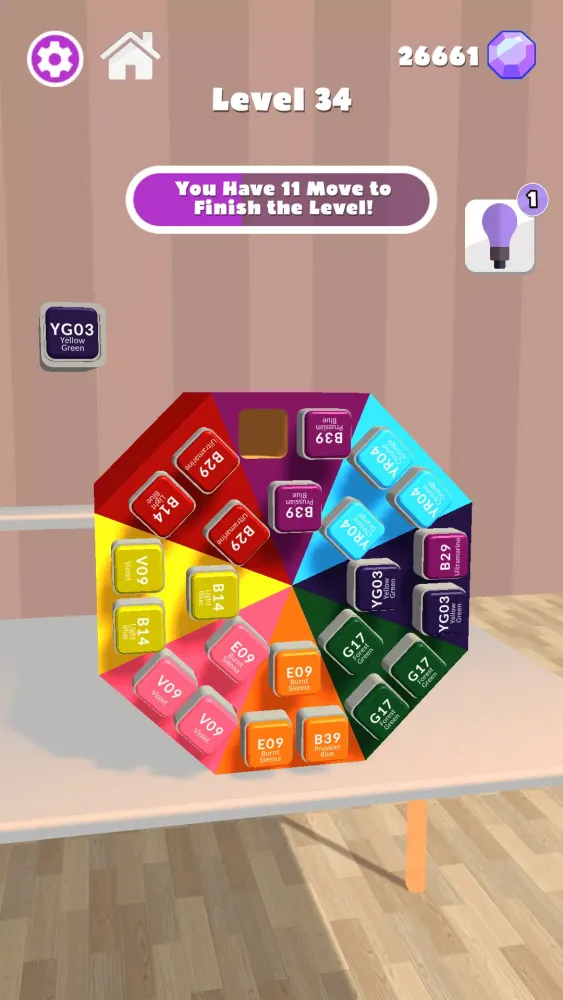 Ảnh chụp màn hình của Pyramid Puzzle