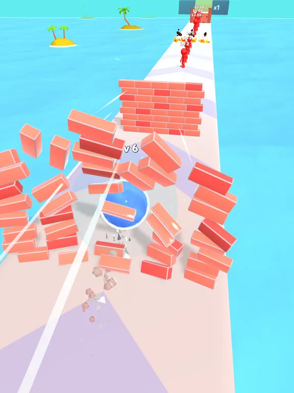 Capturas de tela do Rolling Man! 3D iPad 