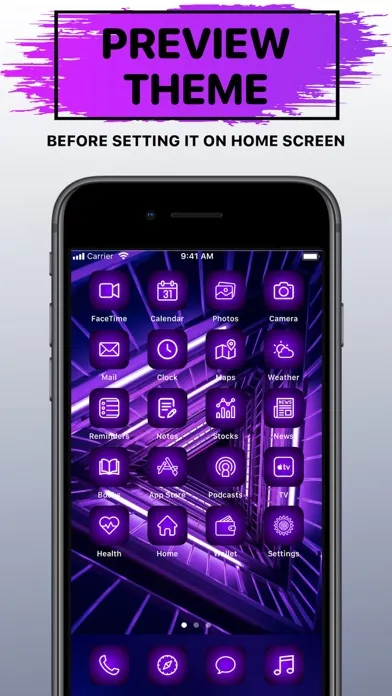 ภาพหน้าจอของ X Icon Changer: Icons & Themes