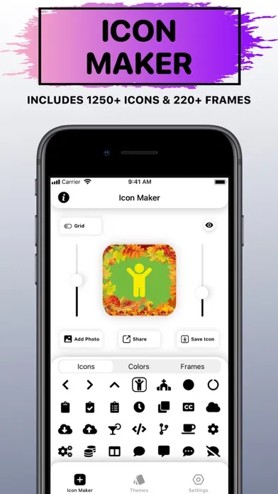 ภาพหน้าจอของ X Icon Changer: Icons & Themes