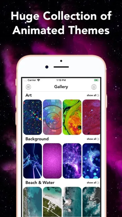 Capturas de tela do Live Wallpaper for Lock Screen