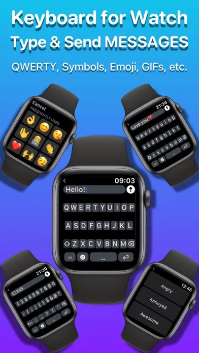 WatchKeys: Keyboard for Watch سکرین شاٹس