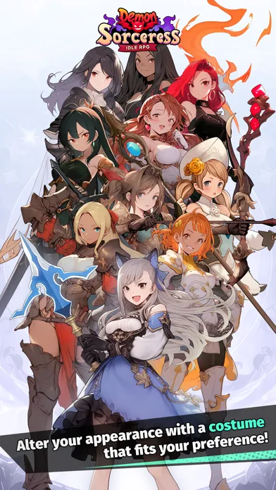 Capturas de tela do Demon Sorceress : Idle RPG
