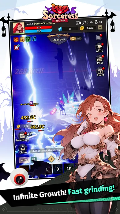 Capturas de tela do Demon Sorceress : Idle RPG