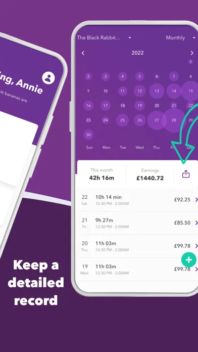 Captures d'écran de WAC: Manage Time & Money